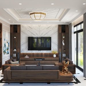 Nội thất gỗ óc chó tại Thanh Hóa – nhà Chị Hà