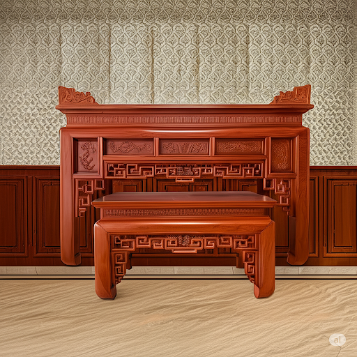 Bàn Thờ Gỗ Hương Đá Cao Cấp – Chắc Chắn, Màu Sắc Sang Trọng, Tôn Vinh Giá Trị Tâm Linh